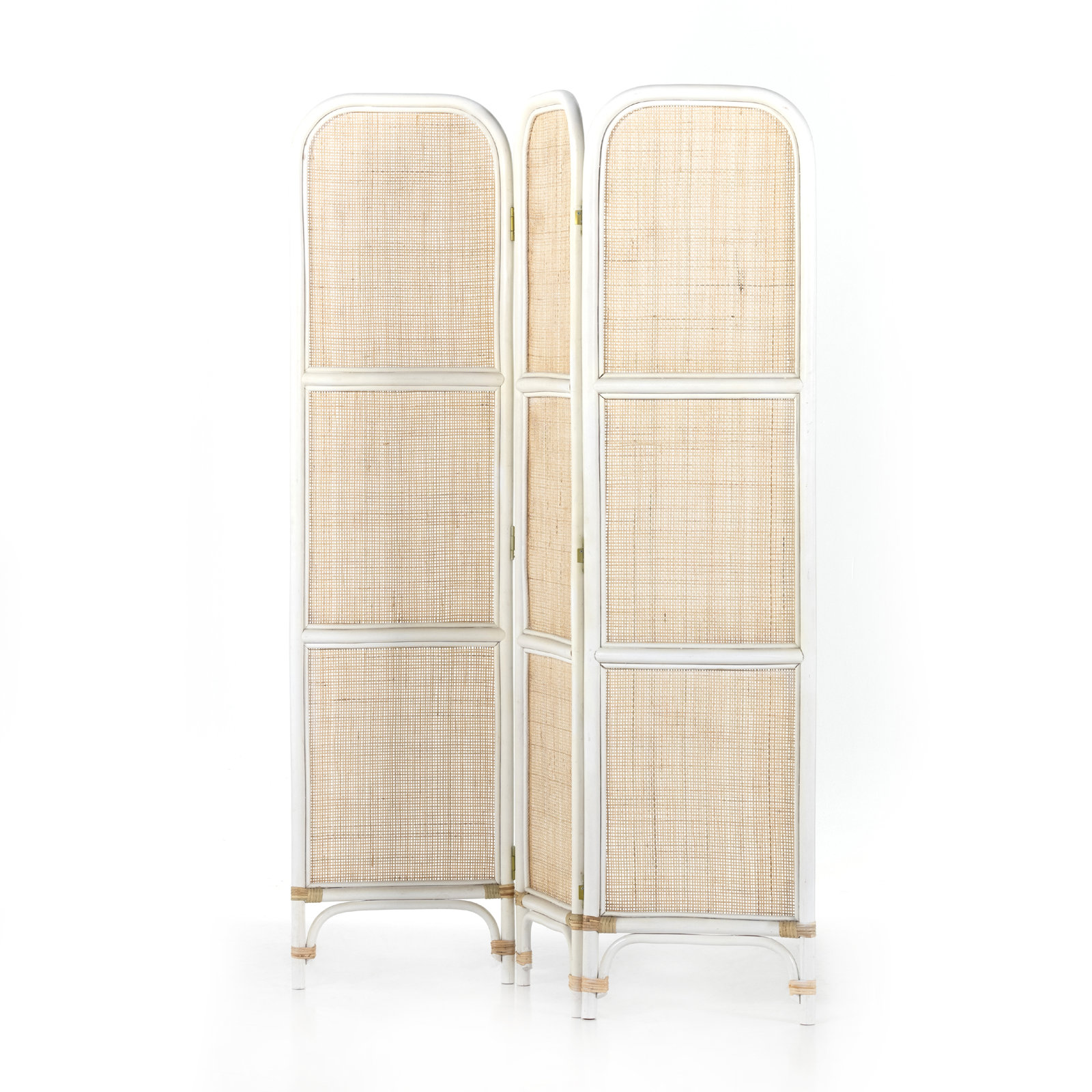 Design Tree Home 18'' W x 71'' H 3 - Panel Bamboo/Rattan Folding Room Divider